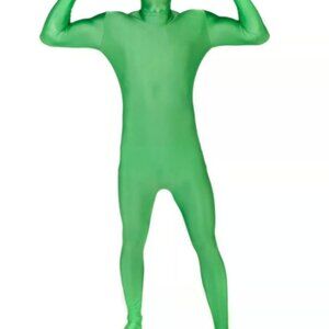 2nd Skin Alien Green Colored FULL BODYSUIT ZENTAI Halloween Costume Various Size